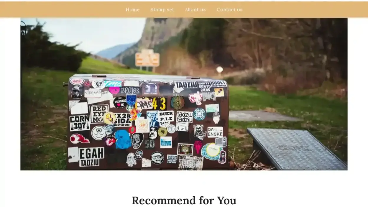 Screenshot of Non-Delivery scam website Cartoonstickers.shop