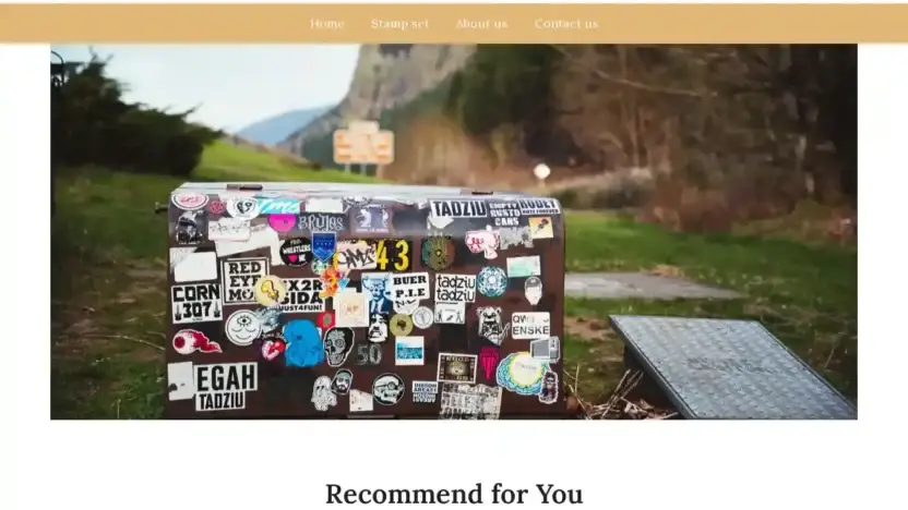 Screenshot of Non-Delivery scam website Cartoonstickers.shop