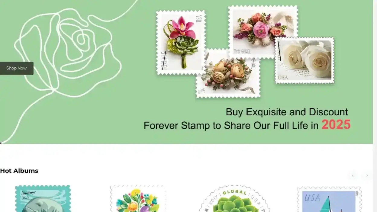 Screenshot of Non-Delivery scam website Characterstamp.shop