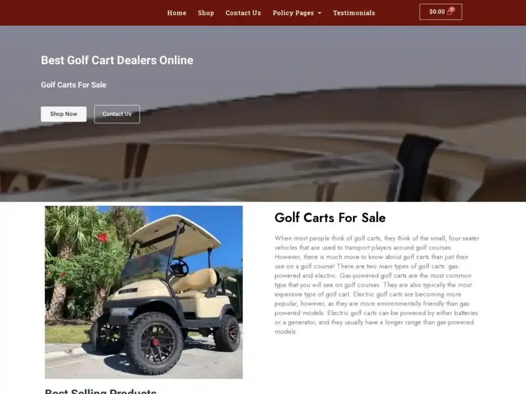 cheapgolfcartsdealer-com Alternative Text
