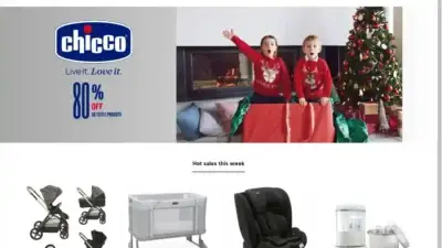 Screenshot of Non-Delivery scam website Chiccokid.shop