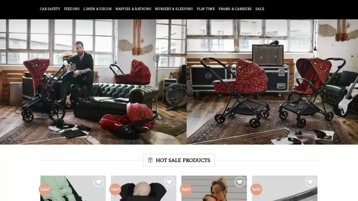 Screenshot of Non-Delivery scam website Childsitefad.com