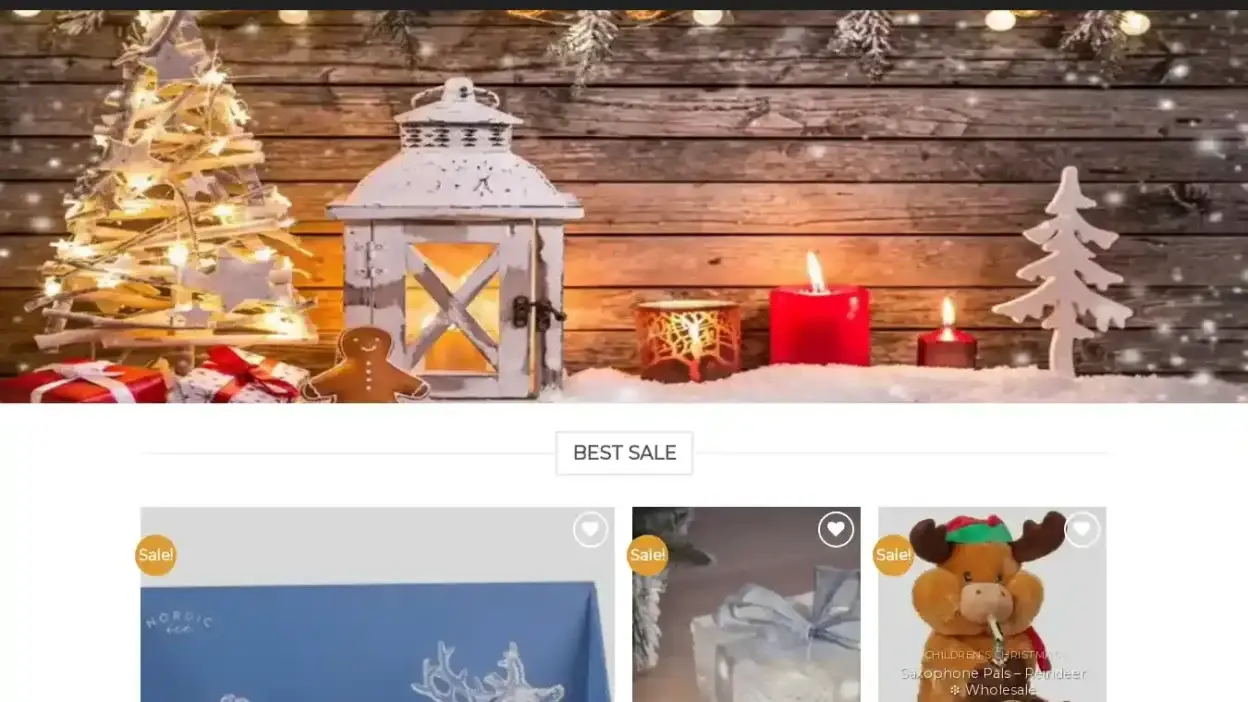 Screenshot of Non-Delivery scam website Christmasunique.com