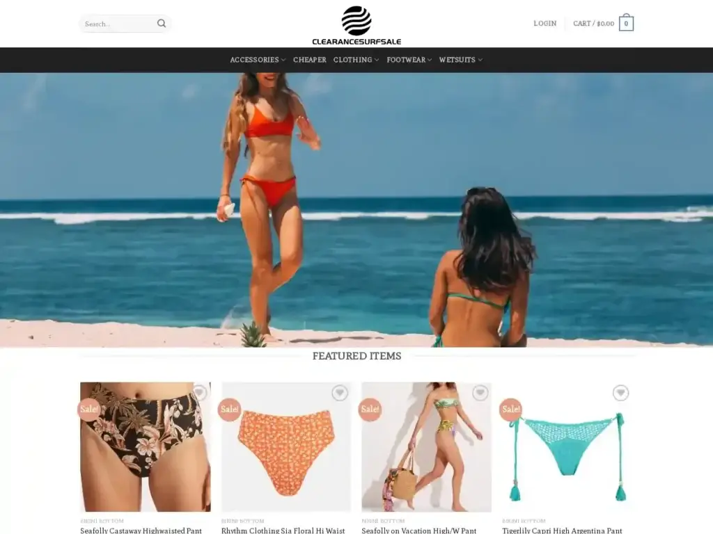 clearancesurfsale-com Alternative Text