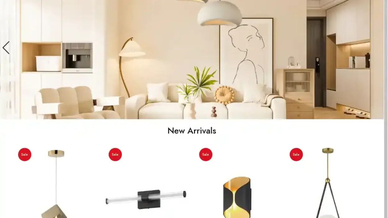 Screenshot of Non-Delivery scam website Cloudslampsshop.com