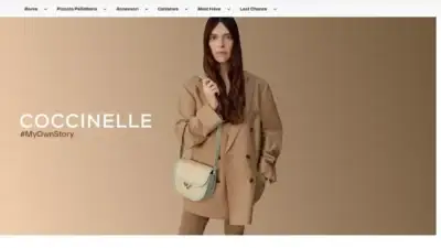 Screenshot of Non-Delivery scam website Coccinelleit.shop