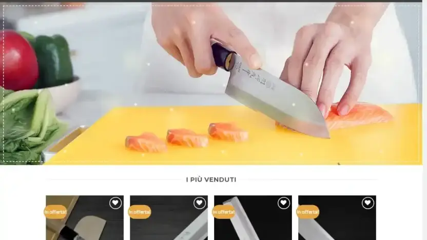 Screenshot of Non-Delivery scam website Coltellosconto.com