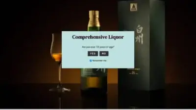 Screenshot of Whisky scam website Comprehensiveliquor.com
