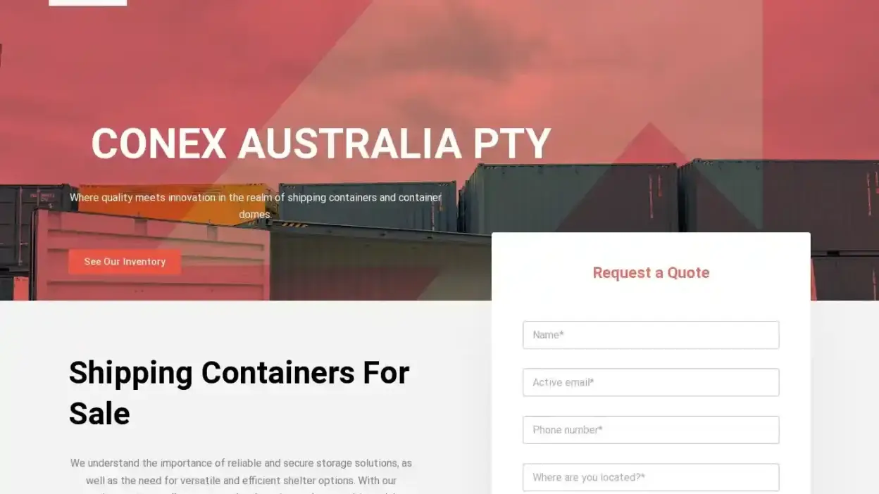 Screenshot of Non-Delivery scam website Conexaustraliapty.com