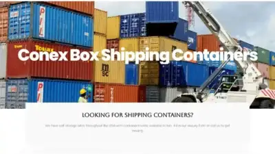 Screenshot of Container scam website Conexboxshippingcontainers.com