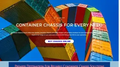 Screenshot of Container scam website Containerchassisdepot.com