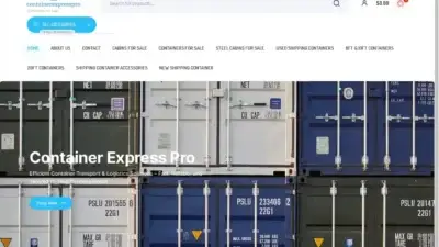 Screenshot of Container scam website Containerexpresspro.com