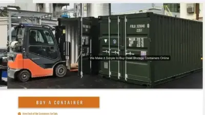 Screenshot of Container scam website Containerlinklogisticsptyltd.com