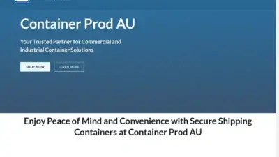 Screenshot of Container scam website Containerprodau.com