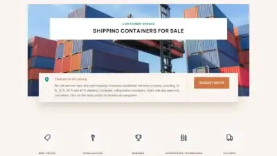 Screenshot of Container scam website Containerx-press.com