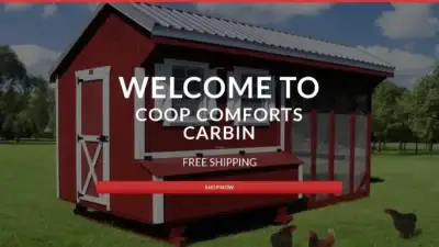 Screenshot of Non-Delivery scam website Coopcomfortscabin.com