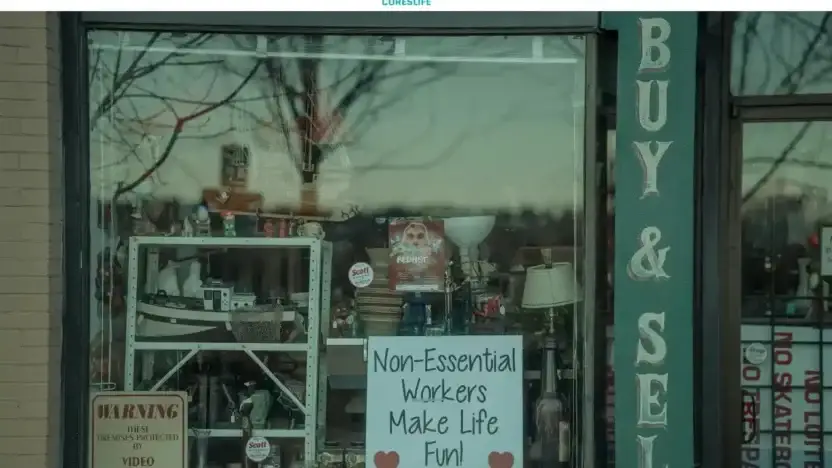 Screenshot of Non-Delivery scam website Coreslife.shop