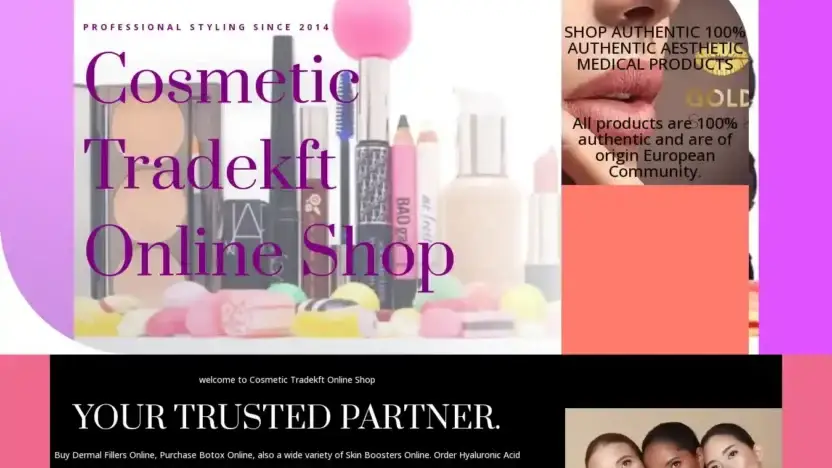 Screenshot of Non-Delivery scam website Cosmetictradekftonlineshop.com