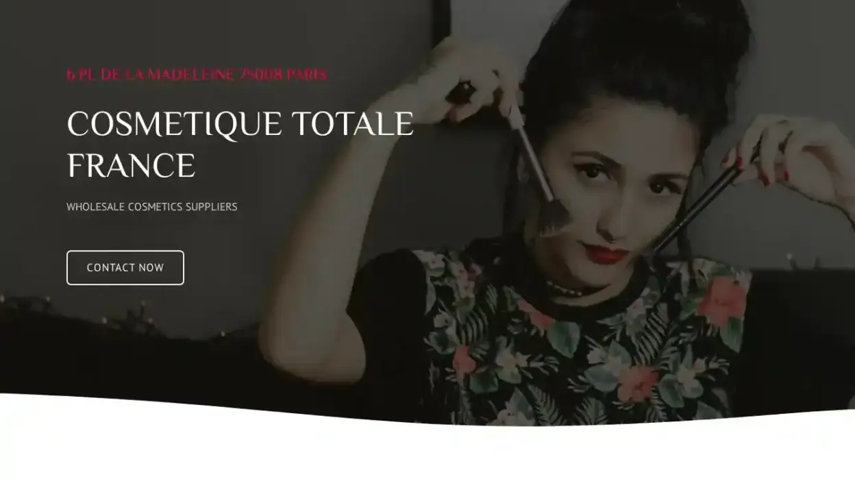 Screenshot of Non-Delivery scam website Cosmetiquetotalefrance.com