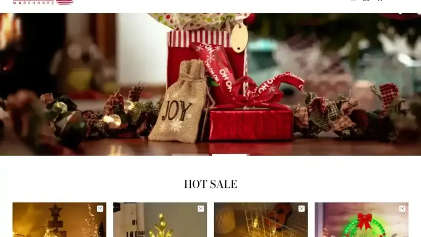 Screenshot of Non-Delivery scam website Cozysuit.shop