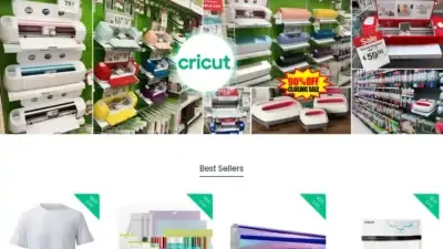 Screenshot of Non-Delivery scam website Cricutuksale.shop