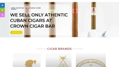 Screenshot of Non-Delivery scam website Crowncigarbar.com