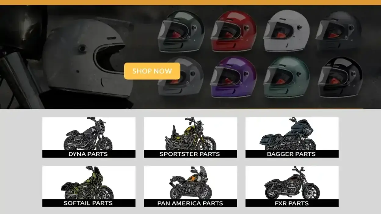 Screenshot of Non-Delivery scam website Cscustomcycles.com