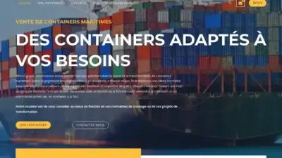 Screenshot of Container scam website Cub-container.com