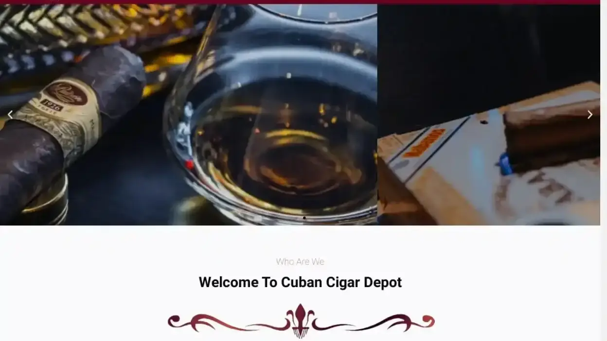 Screenshot of Non-Delivery scam website Cubancigardepot.com