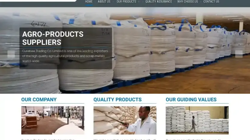 Screenshot of Commodity scam website Curebeatradingcoltd.com