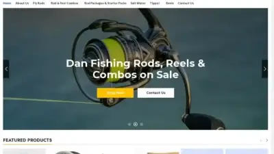 Screenshot of Non-Delivery scam website Danflyfishingtools.com
