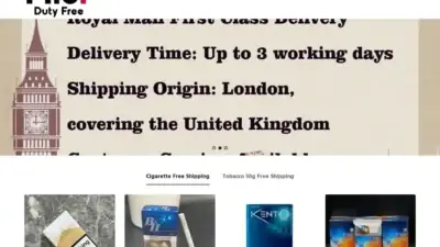 Screenshot of Non-Delivery scam website Dantefagstore.com