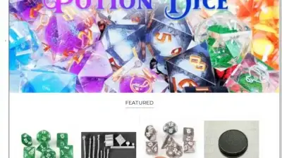 Screenshot of Non-Delivery scam website Darkelfdicetop.shop