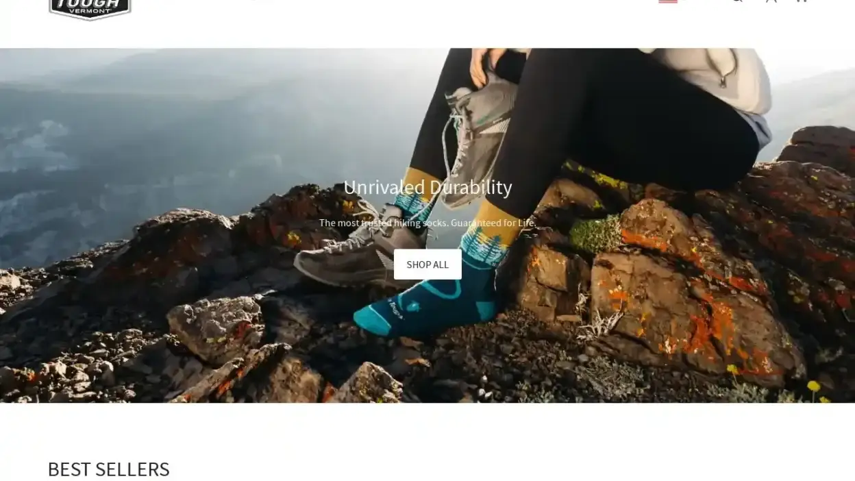 Screenshot of Non-Delivery scam website Darntoughzeshop.com