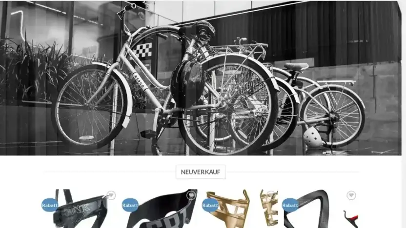 Screenshot of Non-Delivery scam website De-fahrradzubehor.com