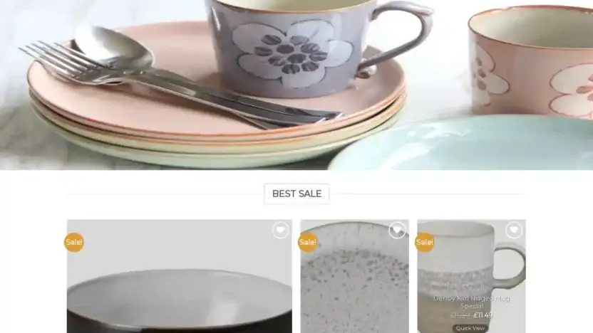 Screenshot of Non-Delivery scam website Denbyfashion.com