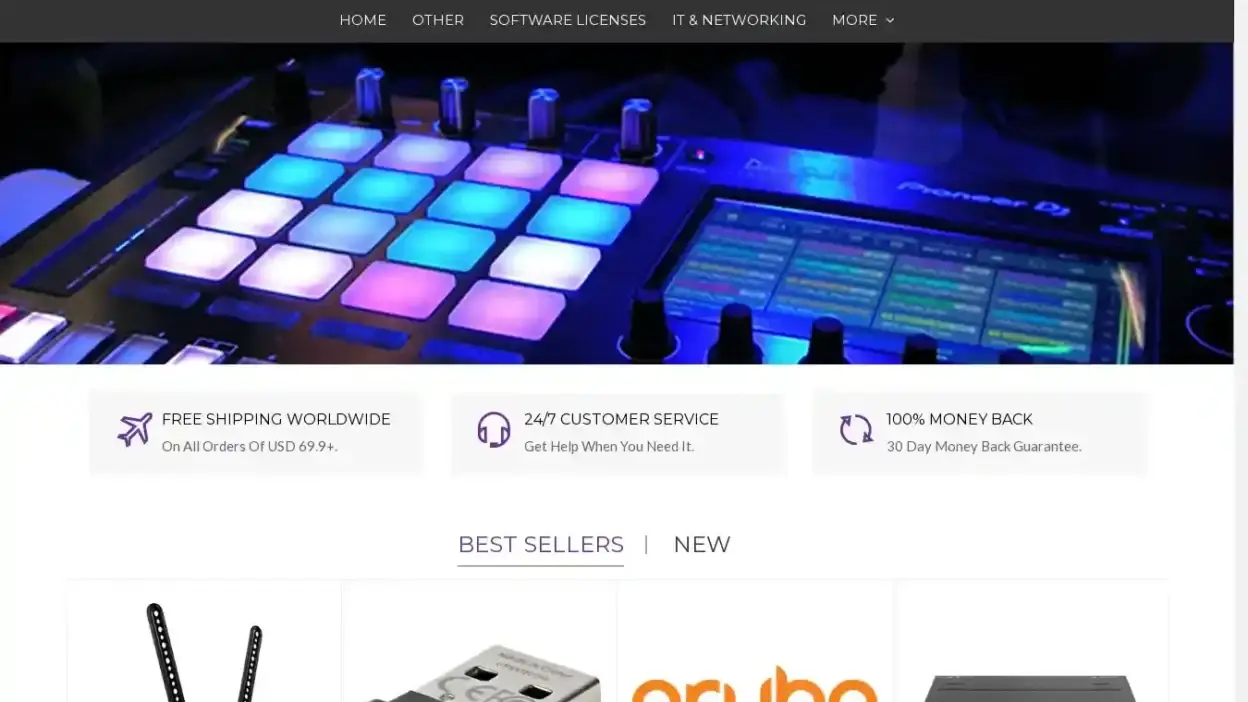 Screenshot of Non-Delivery scam website Deploydepot.shop