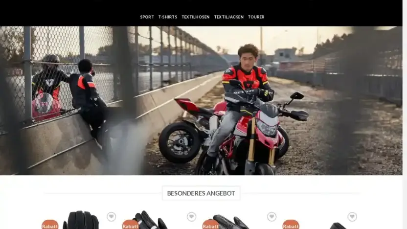Screenshot of Non-Delivery scam website Derabattmoto.com