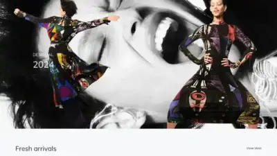 Screenshot of Fashion scam website Desi-es.com