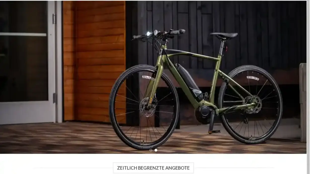 Screenshot of Non-Delivery scam website Deweltenbike.com