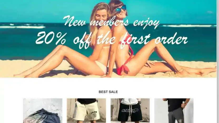 Screenshot of Non-Delivery scam website Dick-sale.com