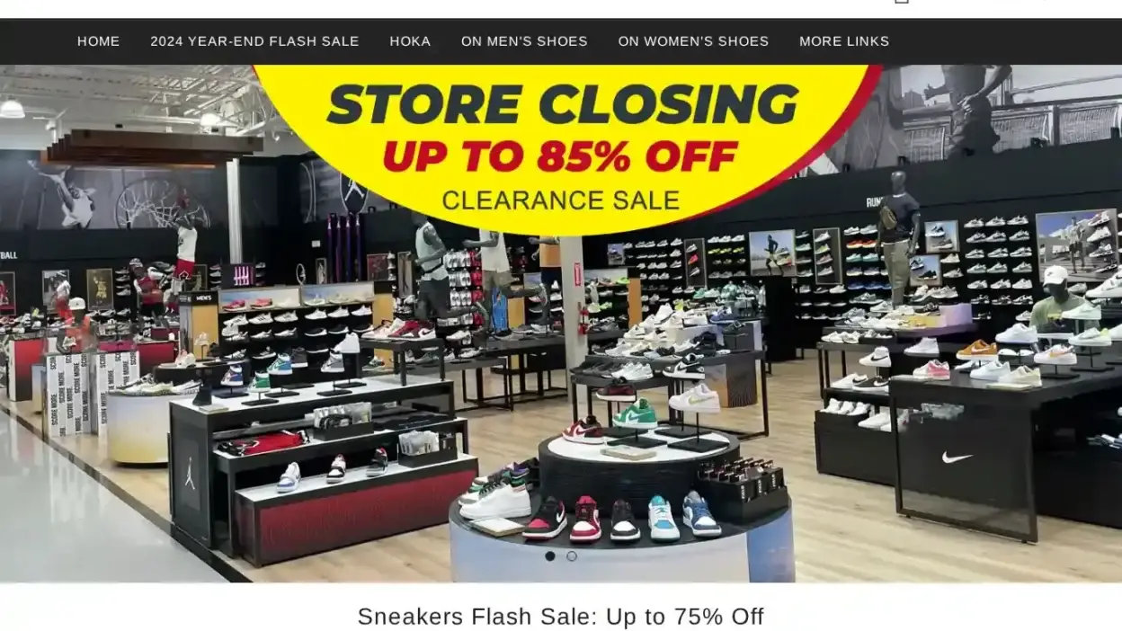 Screenshot of Non-Delivery scam website Dickrunning.com