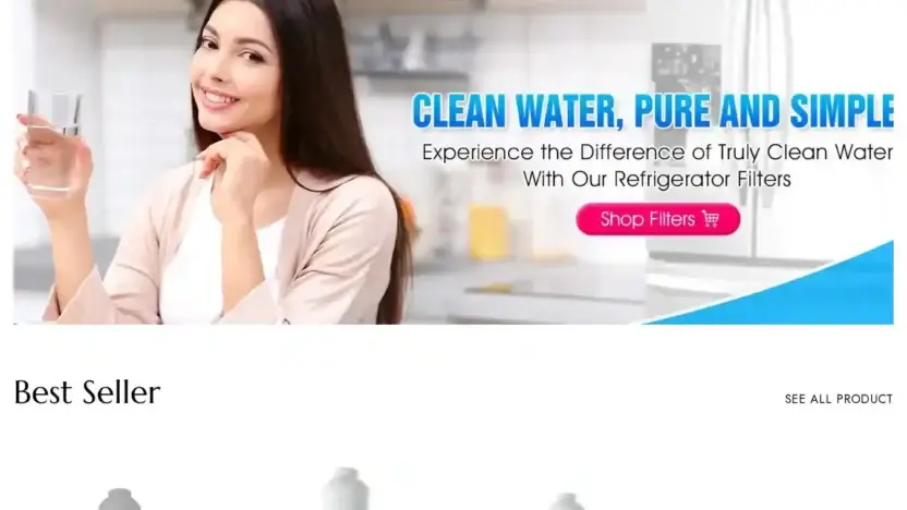 Screenshot of Non-Delivery scam website Discount-watersofteners.com