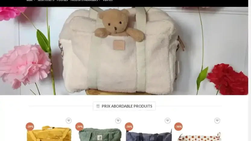 Screenshot of Non-Delivery scam website Diversbebe.com