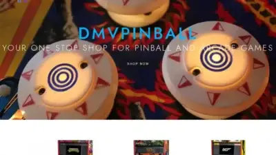 Screenshot of Non-Delivery scam website Dmvpinballs.shop