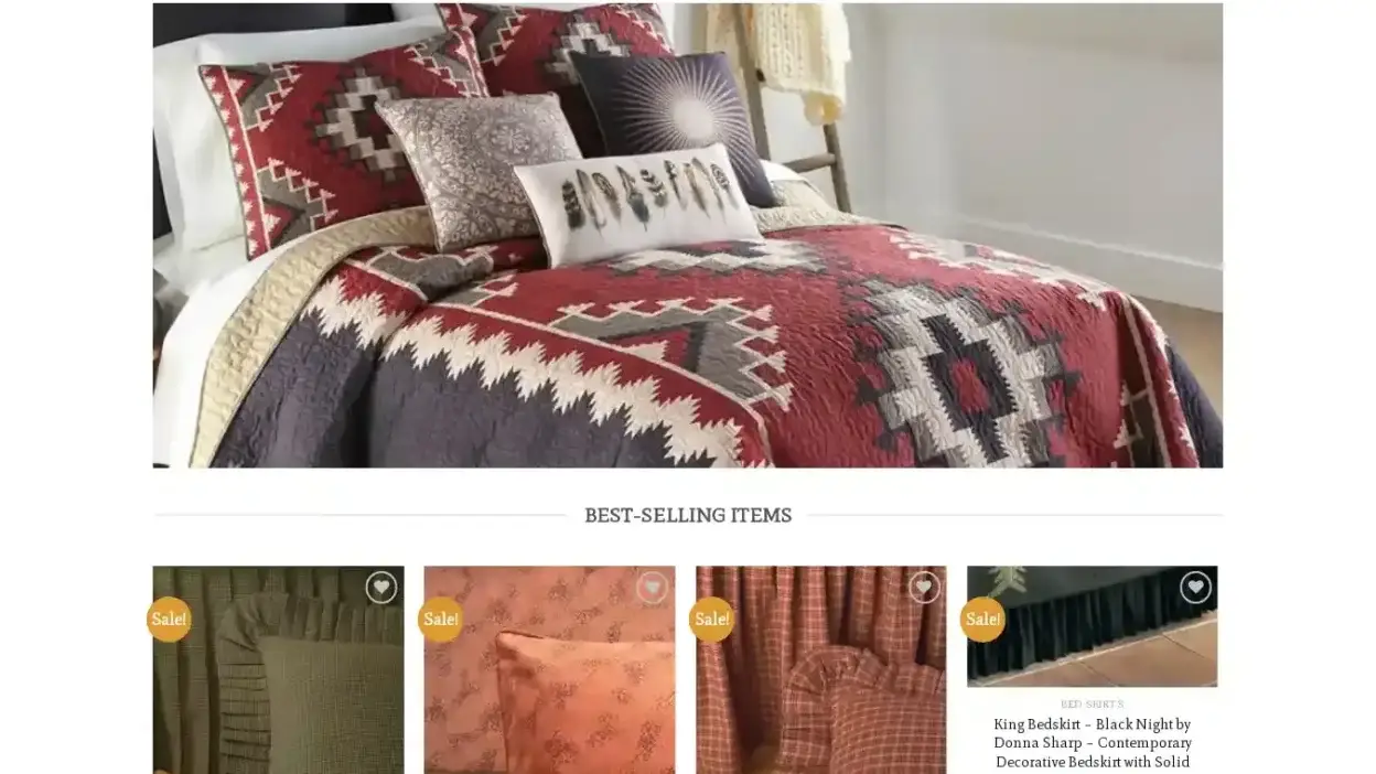 Screenshot of Non-Delivery scam website Donnasharpbed.com