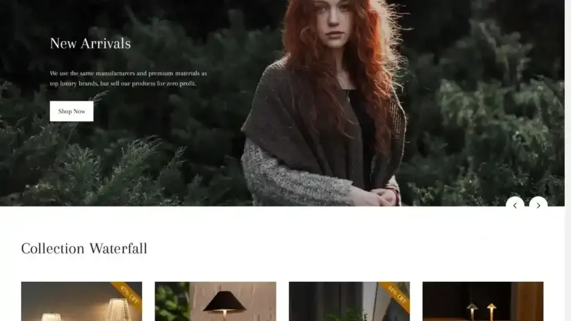 Screenshot of Non-Delivery scam website Doocom.store