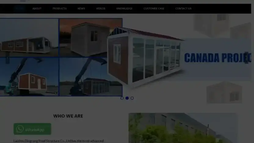 Screenshot of Non-Delivery scam website Drdamioncontainerhomes.com
