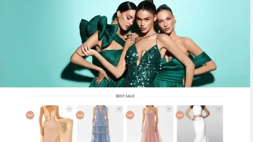 Screenshot of Non-Delivery scam website Dresstarikediz.com