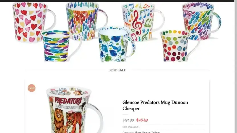 Screenshot of Non-Delivery scam website Dunoonhome.com